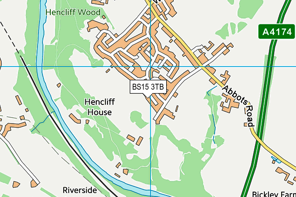 BS15 3TB map - OS VectorMap District (Ordnance Survey)