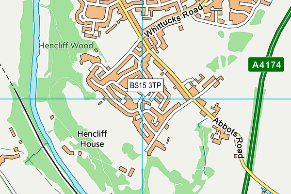BS15 3TP map - OS VectorMap District (Ordnance Survey)