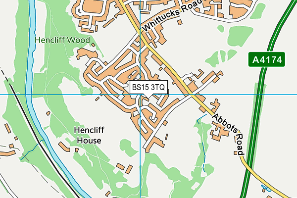 BS15 3TQ map - OS VectorMap District (Ordnance Survey)