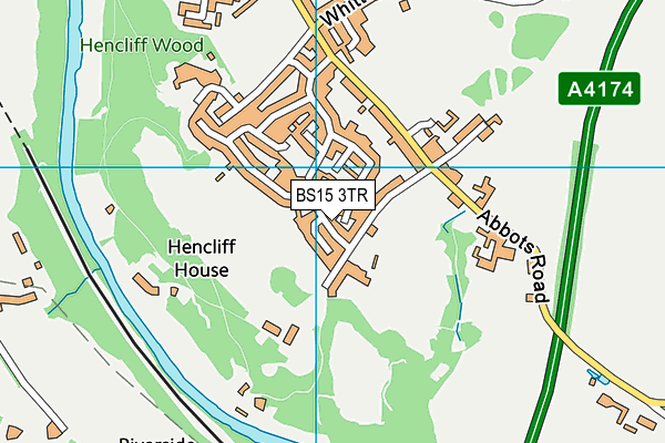 BS15 3TR map - OS VectorMap District (Ordnance Survey)