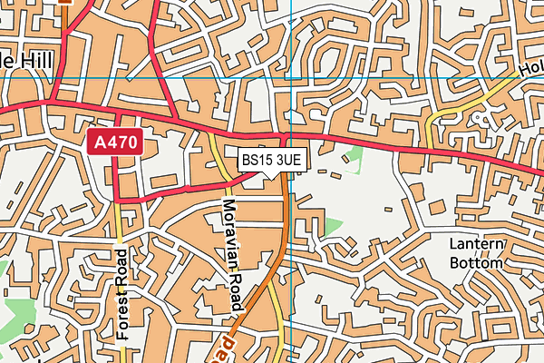 BS15 3UE map - OS VectorMap District (Ordnance Survey)