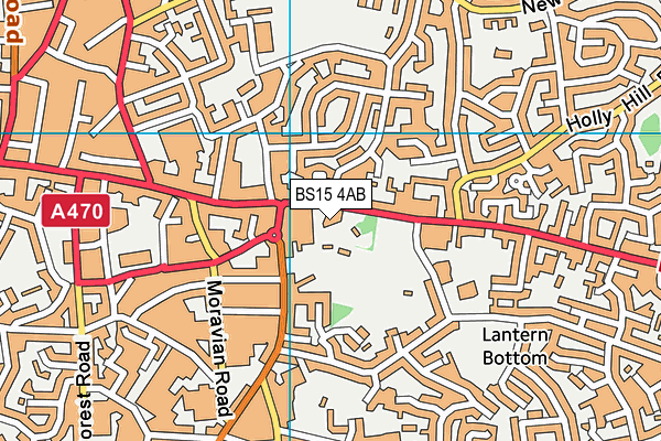 BS15 4AB map - OS VectorMap District (Ordnance Survey)