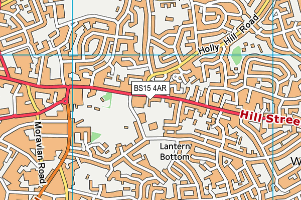 BS15 4AR map - OS VectorMap District (Ordnance Survey)