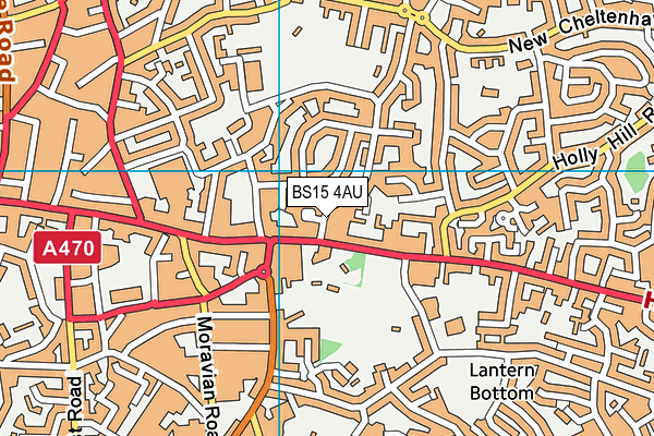 BS15 4AU map - OS VectorMap District (Ordnance Survey)