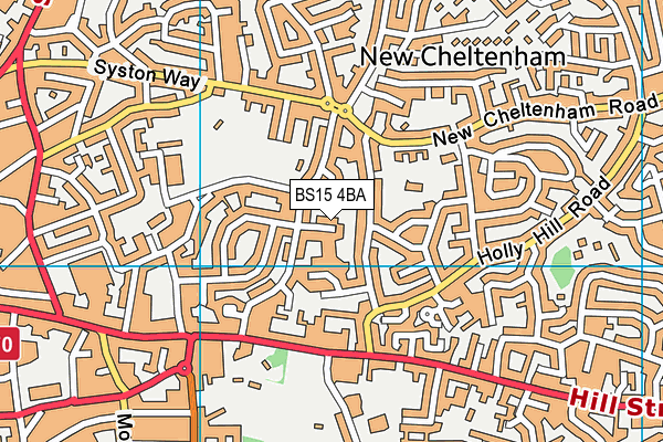 BS15 4BA map - OS VectorMap District (Ordnance Survey)