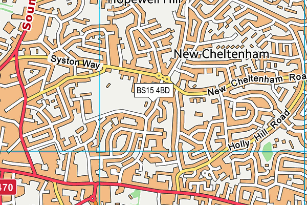 BS15 4BD map - OS VectorMap District (Ordnance Survey)