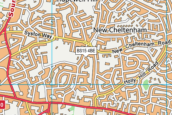 BS15 4BE map - OS VectorMap District (Ordnance Survey)