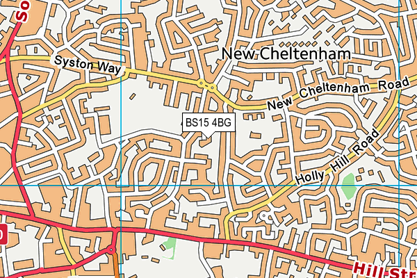BS15 4BG map - OS VectorMap District (Ordnance Survey)