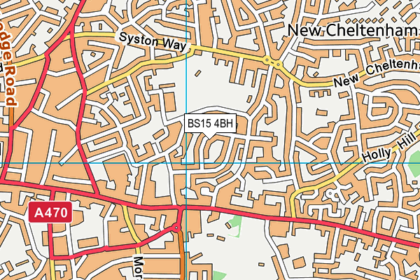 BS15 4BH map - OS VectorMap District (Ordnance Survey)