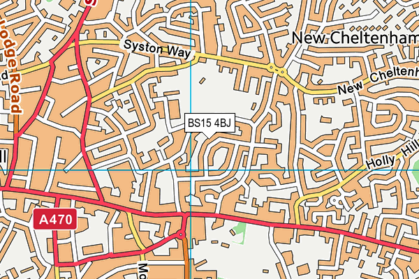 BS15 4BJ map - OS VectorMap District (Ordnance Survey)