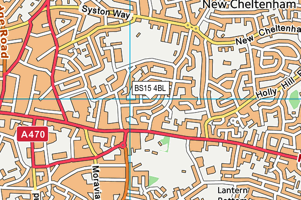 BS15 4BL map - OS VectorMap District (Ordnance Survey)