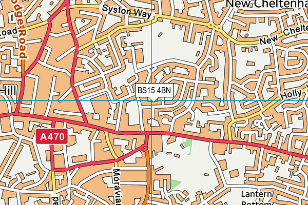 BS15 4BN map - OS VectorMap District (Ordnance Survey)