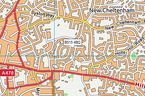 BS15 4BQ map - OS VectorMap District (Ordnance Survey)