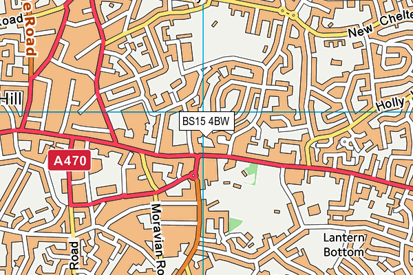 BS15 4BW map - OS VectorMap District (Ordnance Survey)