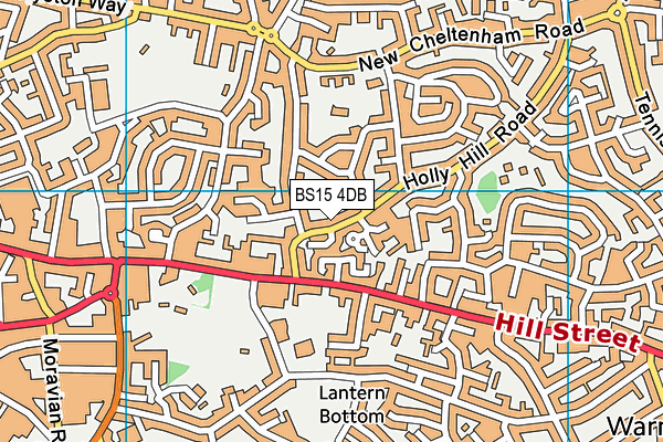 BS15 4DB map - OS VectorMap District (Ordnance Survey)