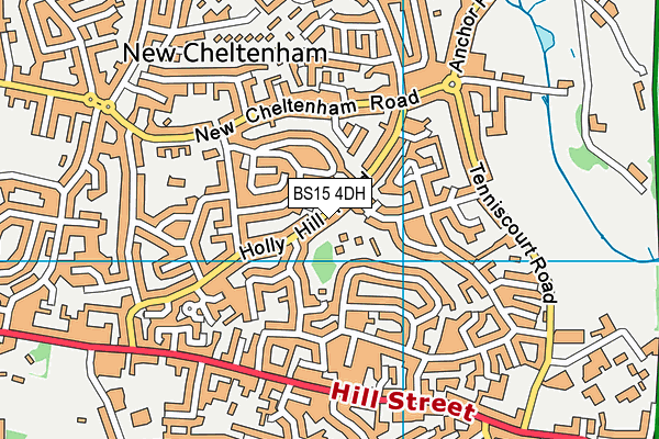 BS15 4DH map - OS VectorMap District (Ordnance Survey)