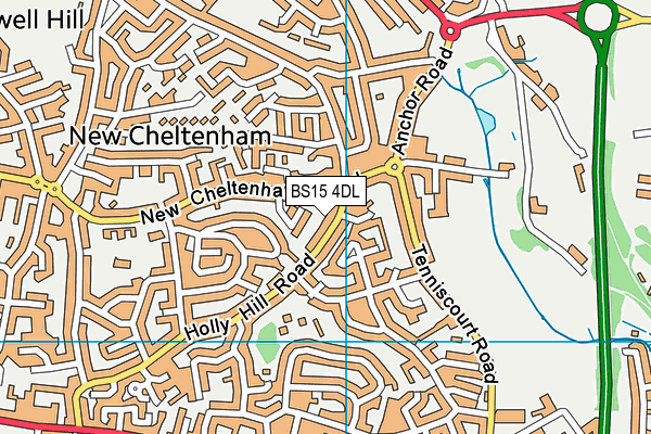 BS15 4DL map - OS VectorMap District (Ordnance Survey)