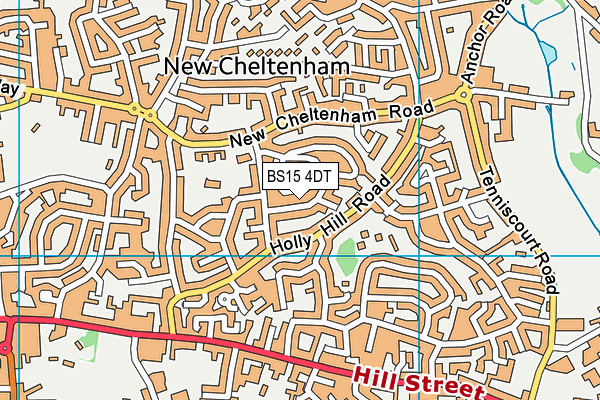 BS15 4DT map - OS VectorMap District (Ordnance Survey)
