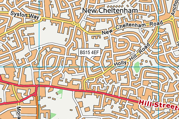 BS15 4EF map - OS VectorMap District (Ordnance Survey)