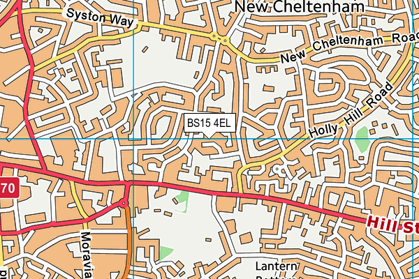 BS15 4EL map - OS VectorMap District (Ordnance Survey)