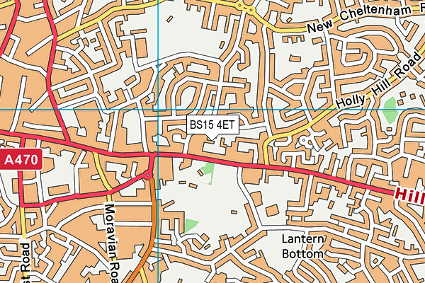 BS15 4ET map - OS VectorMap District (Ordnance Survey)