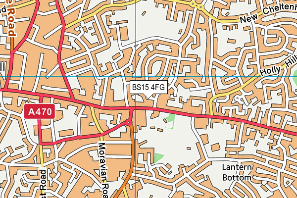 BS15 4FG map - OS VectorMap District (Ordnance Survey)