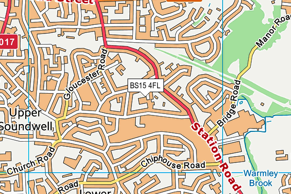 BS15 4FL map - OS VectorMap District (Ordnance Survey)