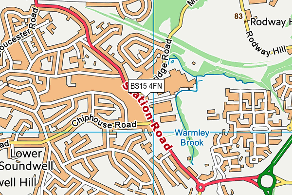 BS15 4FN map - OS VectorMap District (Ordnance Survey)