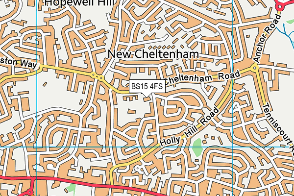 BS15 4FS map - OS VectorMap District (Ordnance Survey)