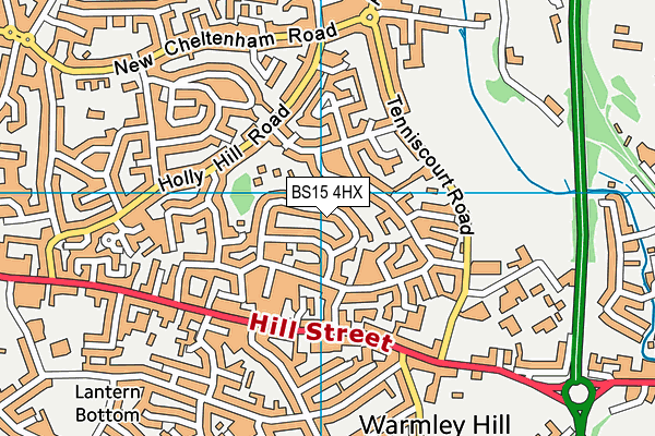 BS15 4HX map - OS VectorMap District (Ordnance Survey)
