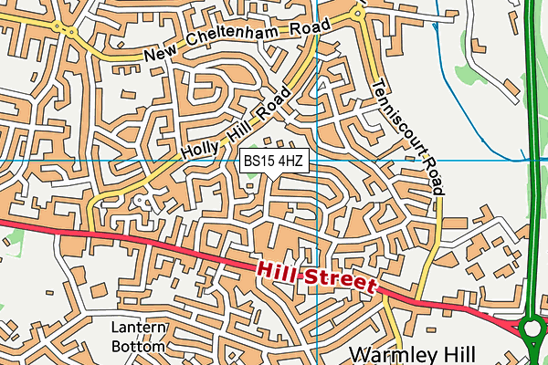 BS15 4HZ map - OS VectorMap District (Ordnance Survey)