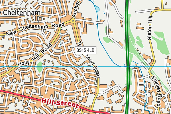 BS15 4LB map - OS VectorMap District (Ordnance Survey)