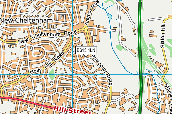 BS15 4LN map - OS VectorMap District (Ordnance Survey)