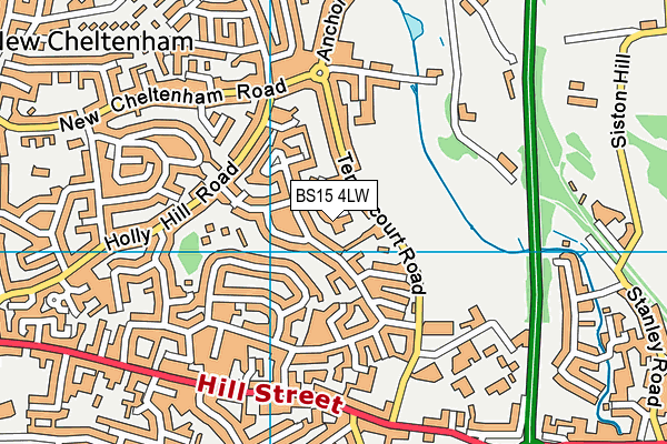BS15 4LW map - OS VectorMap District (Ordnance Survey)