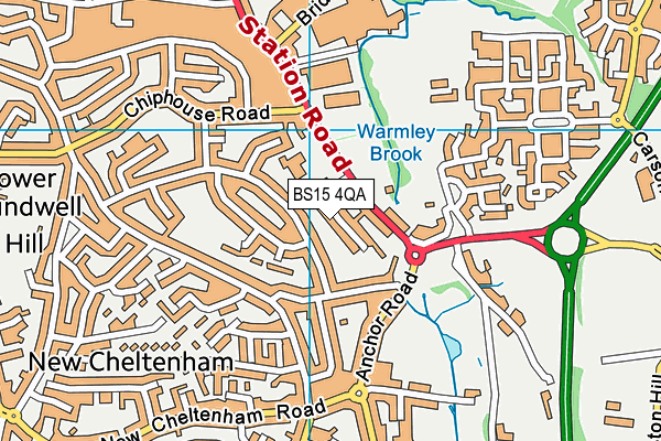 BS15 4QA map - OS VectorMap District (Ordnance Survey)