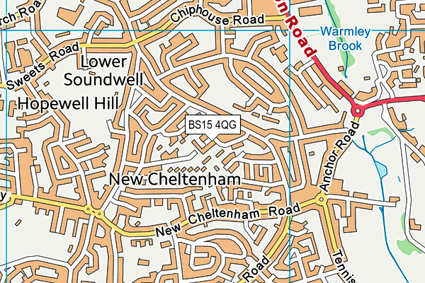 BS15 4QG map - OS VectorMap District (Ordnance Survey)