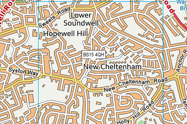 BS15 4QH map - OS VectorMap District (Ordnance Survey)
