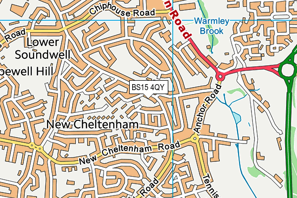 BS15 4QY map - OS VectorMap District (Ordnance Survey)
