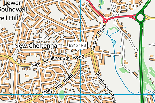 BS15 4RB map - OS VectorMap District (Ordnance Survey)