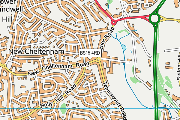 BS15 4RD map - OS VectorMap District (Ordnance Survey)