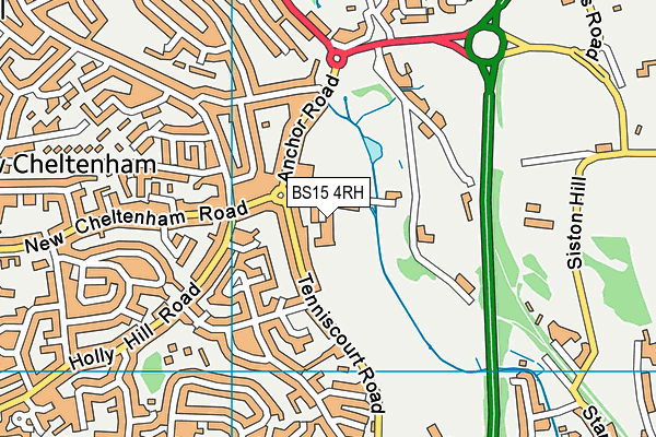 BS15 4RH map - OS VectorMap District (Ordnance Survey)
