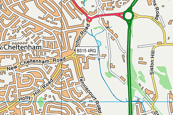 Fisher Road Playing Field map (BS15 4RQ) - OS VectorMap District (Ordnance Survey)