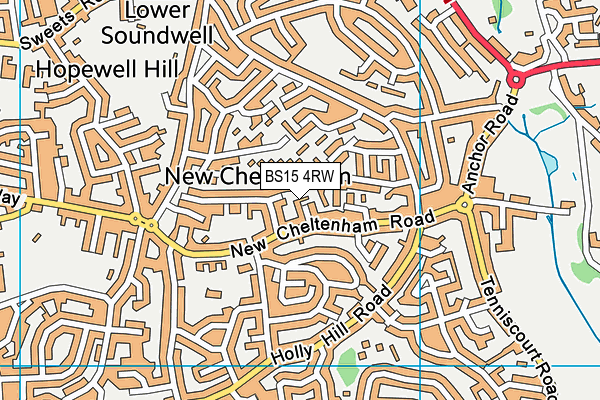BS15 4RW map - OS VectorMap District (Ordnance Survey)