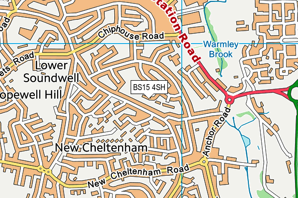 BS15 4SH map - OS VectorMap District (Ordnance Survey)