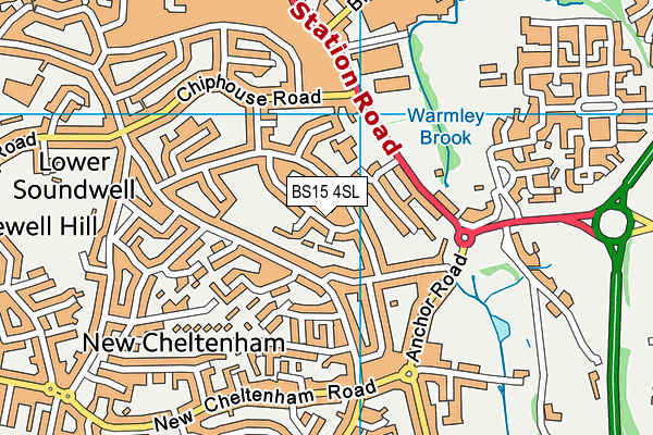 BS15 4SL map - OS VectorMap District (Ordnance Survey)