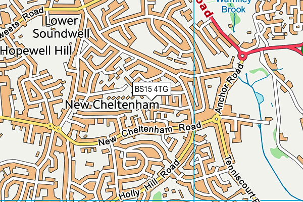 BS15 4TG map - OS VectorMap District (Ordnance Survey)