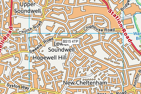 Lees Hill map (BS15 4TP) - OS VectorMap District (Ordnance Survey)