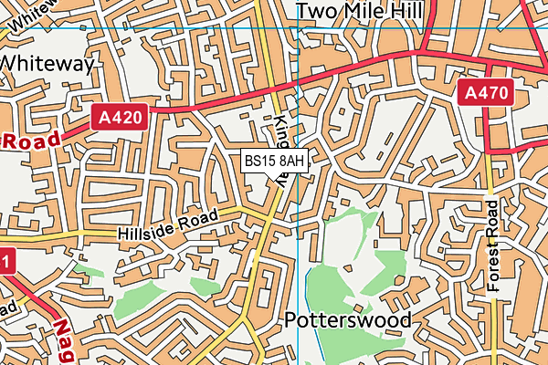 Map of THE HAZEL TREE LTD at district scale