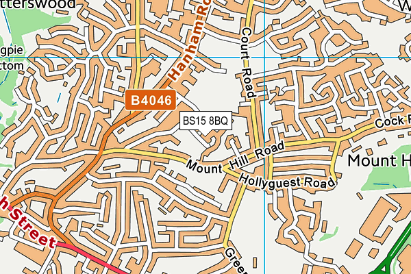 BS15 8BQ map - OS VectorMap District (Ordnance Survey)