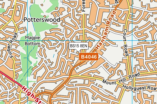 BS15 8EN map - OS VectorMap District (Ordnance Survey)